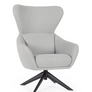 Cod. 0733499 HAILEY GRIS SWIVEL ARMCHAIR